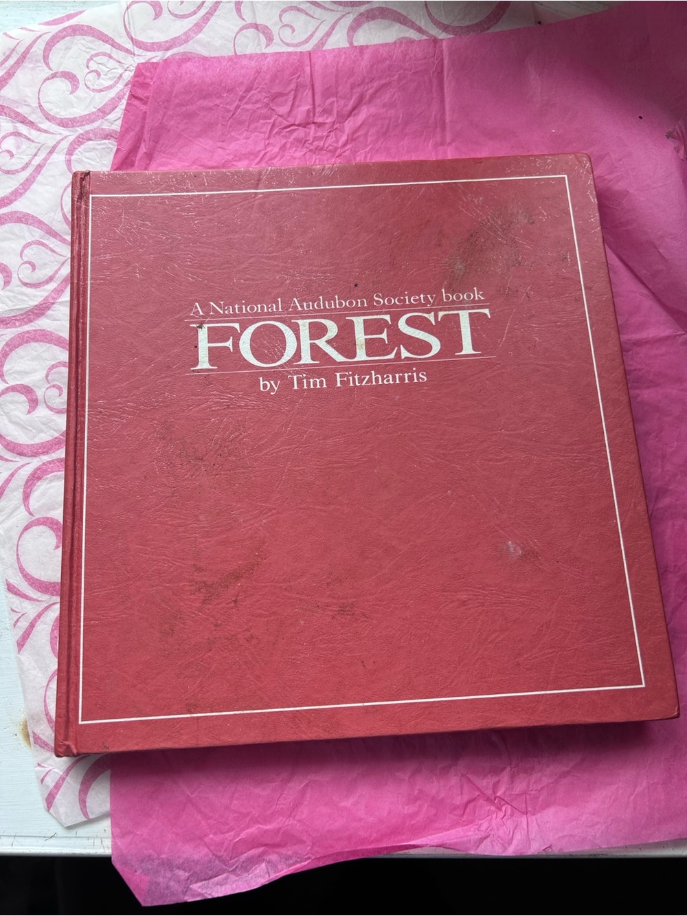 Forest by Tim Fitzharris - Red Hardcover Book